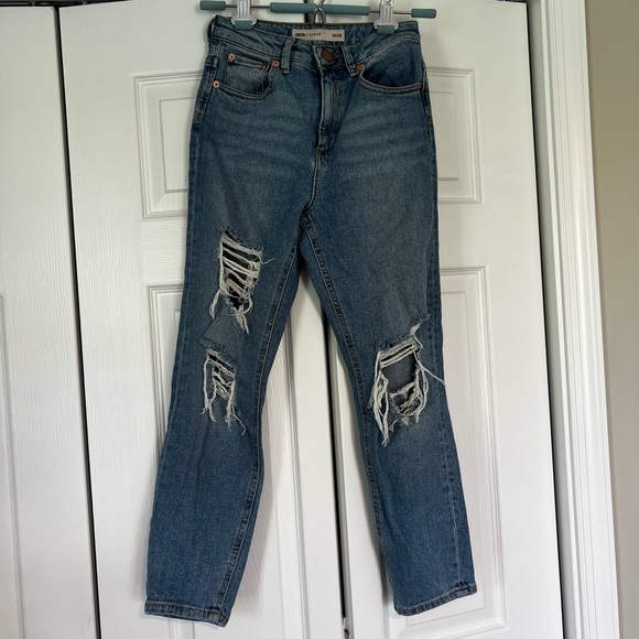 ASOS High Waisted Ripped Jeans - Picture 2 of 5